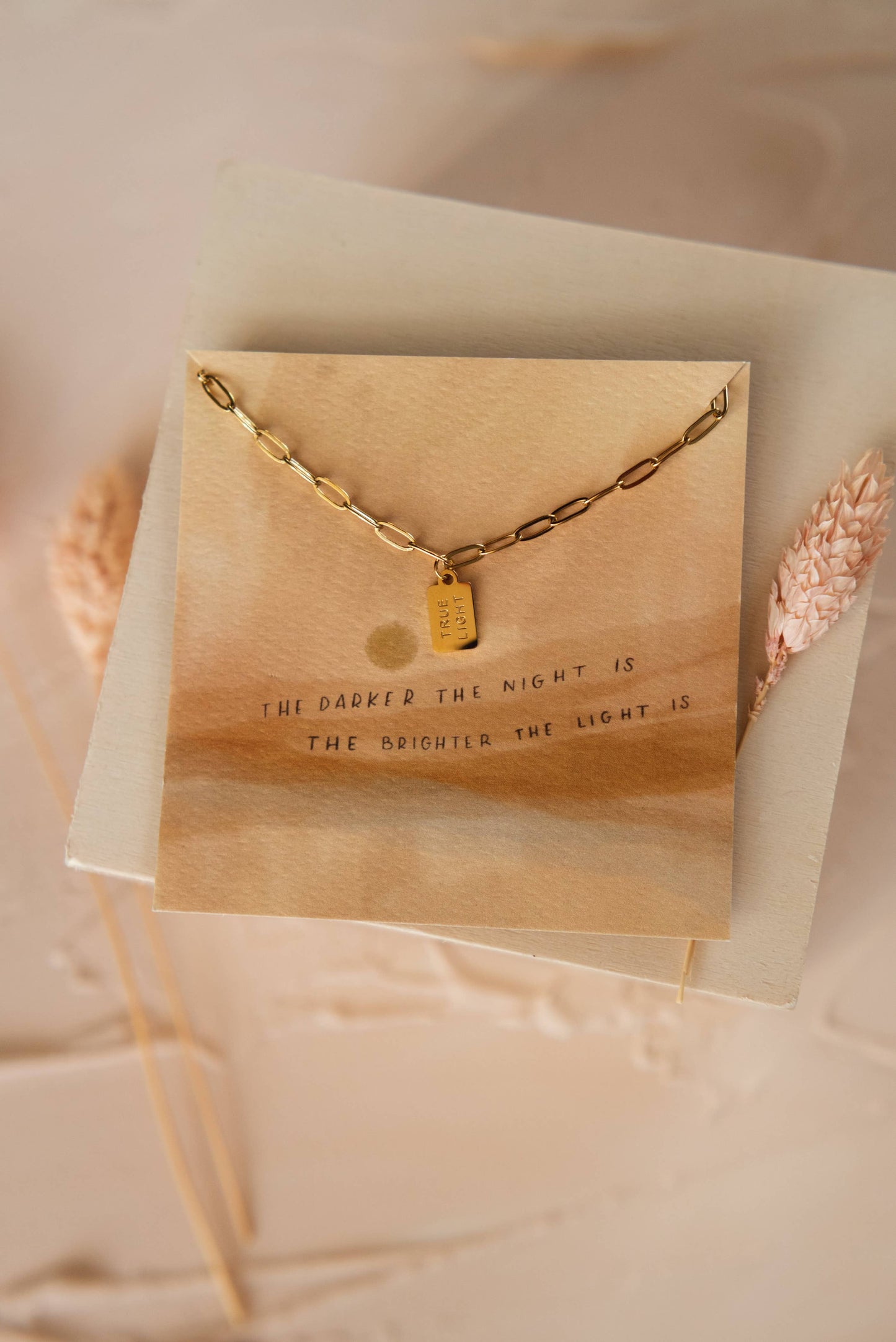 True Light Mini Tag Necklace | Christian Jewelry