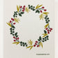 Winter Wreath Swedish Dishcloth