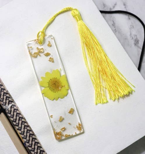 Mini Floral Resin Bookmark