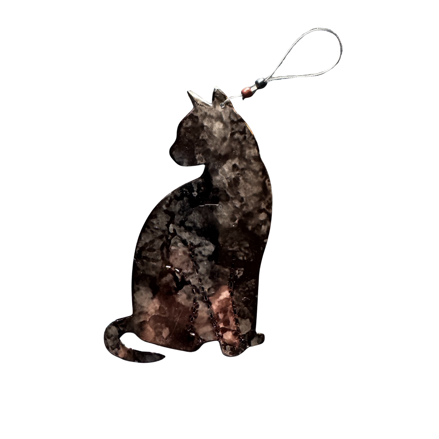 Cat Ornament - Aluminum Can Ornament - NEW - Kitty Ornament