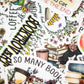 Reading Is Dreaming, Floral Book Vinyl Sticker, 3x3 in.