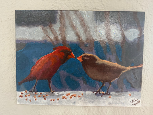 Cardinal painting