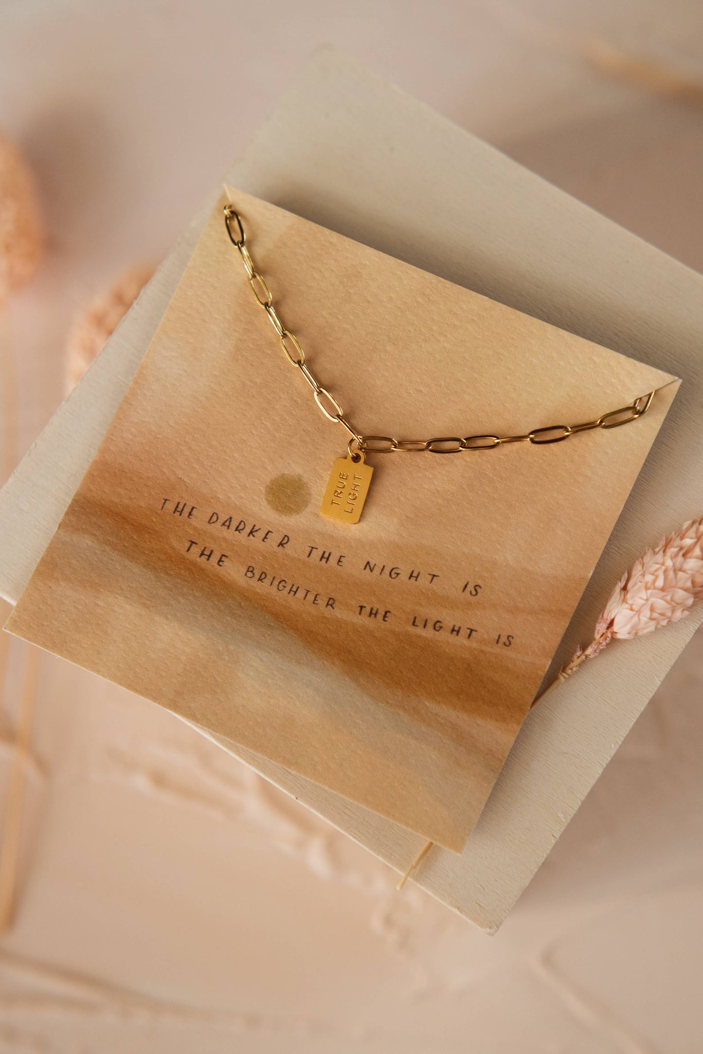 True Light Mini Tag Necklace | Christian Jewelry