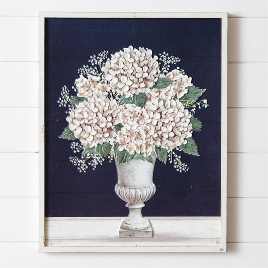 Carved Wood Hydrangea Print