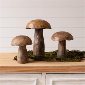 Mango Wood mushrooms
