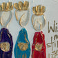 Three Kings Adore | Wise Men Magi Star Christmas holiday : Traditional jewel tones / Light skin / Wise men still seek Him.