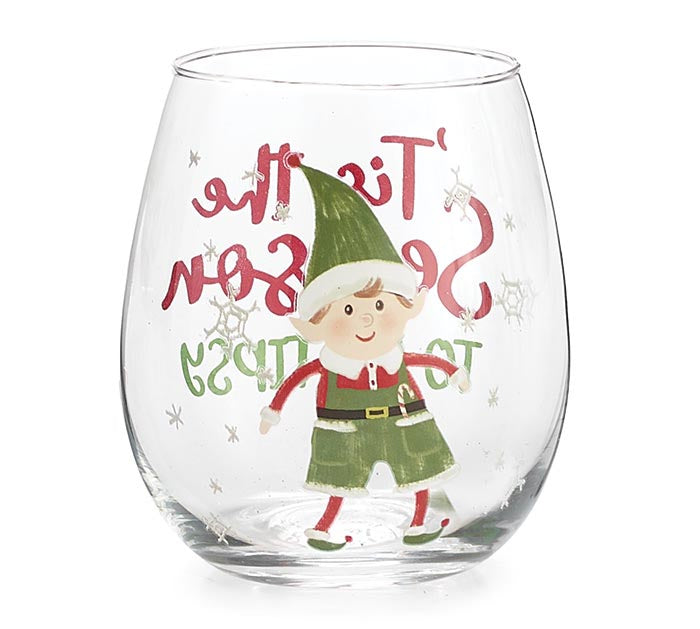 Burton and Burton holiday wine glasses