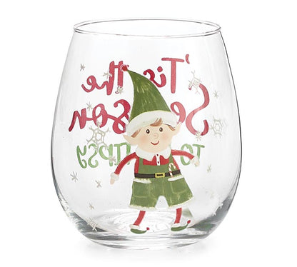 Burton and Burton holiday wine glasses