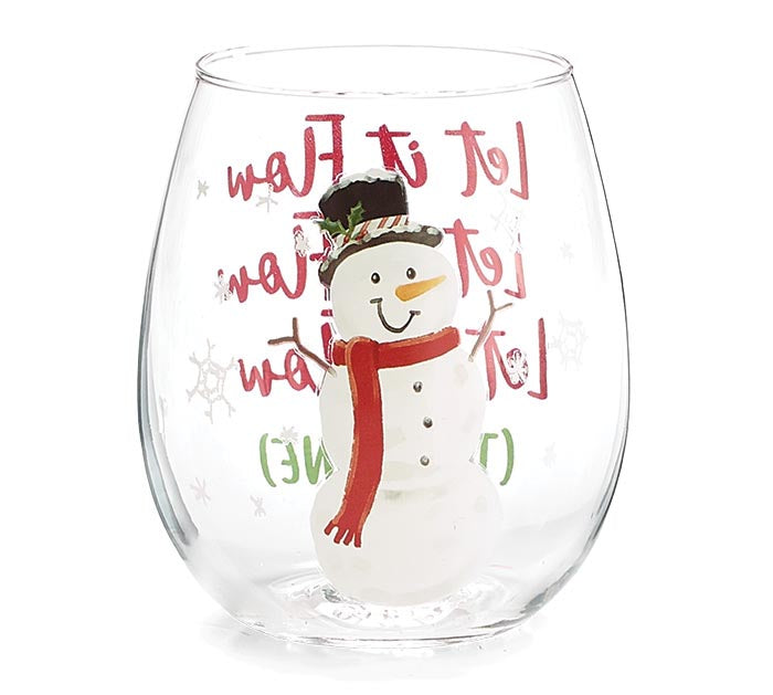 Burton and Burton holiday wine glasses