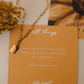 All Things  Mini Tag Necklace | Christian Jewelry