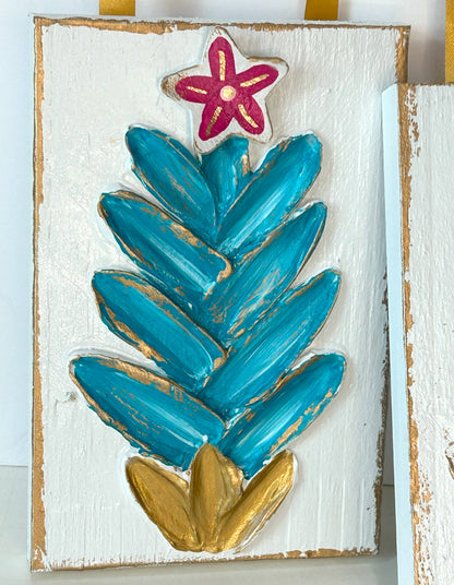 Wish upon a Star | Christmas Tree retro vintage pop