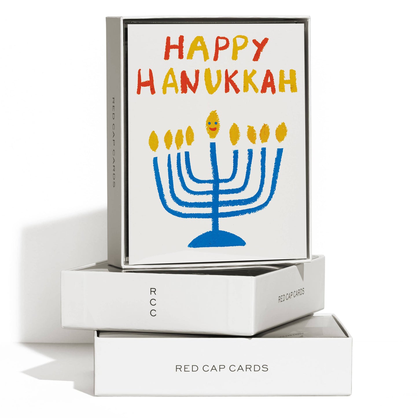 Happy Menorah holiday greeting card