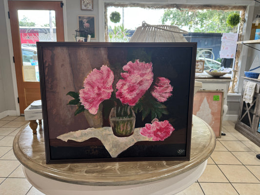 Still Life in Pink canvas painting