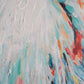 Framed oil painting-Heron with Flowers