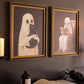 2 Framed Halloween paintings