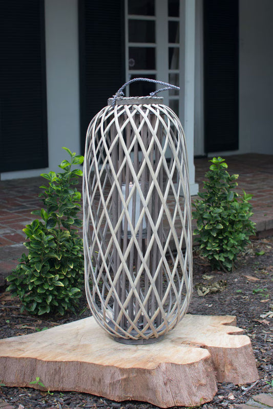 Large Grey Willow Lantern