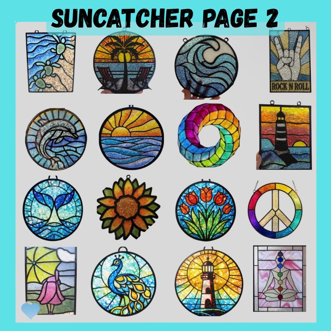 Crushed Glass Epoxy Suncatcher Art Class, Monday June 29th from 5:30-7:30pm