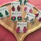 Polymer Clay and Resin Earring Holiday workshop, Thursday December 11th from 6pm-8pm