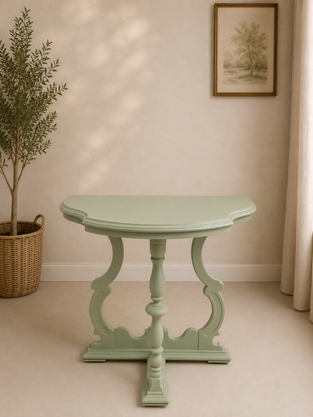 Meet “Gertie” small entry/console sofa table