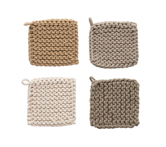 Cotton Crocheted Pot Holder