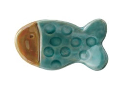 Hand-Painted Stoneware Sea Life Shaped Dish, Iridescent Finish, 8 Styles