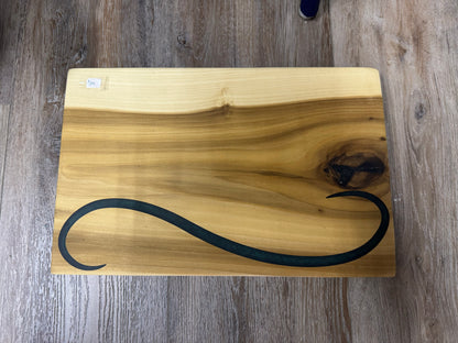 Charcuterie boards with resin design