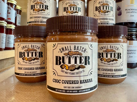 Cape may chocolate banana small batch peanut butter