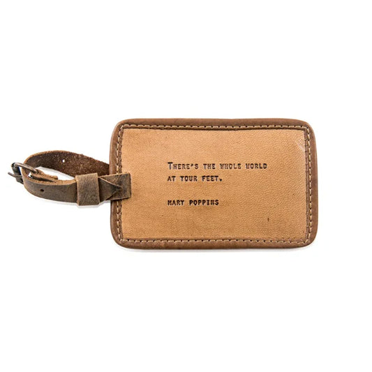 Mary Poppins Leather Luggage Tag