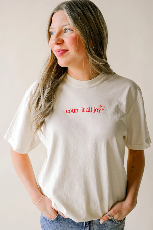 Count It All Joy Tee - Ivory