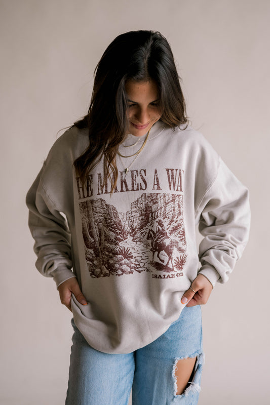 He Makes A Way Pullover
