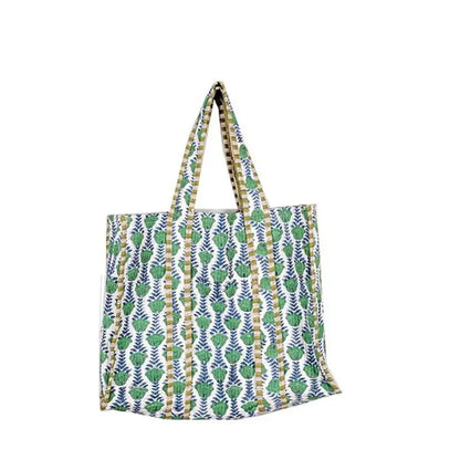 Organic Reversible Quilted Tote Bag