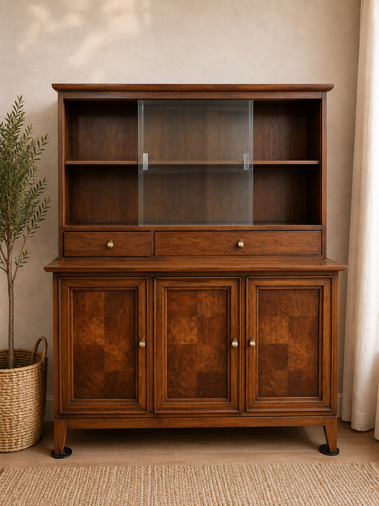 Meet “Farrah” MCM solid Wood cabinet