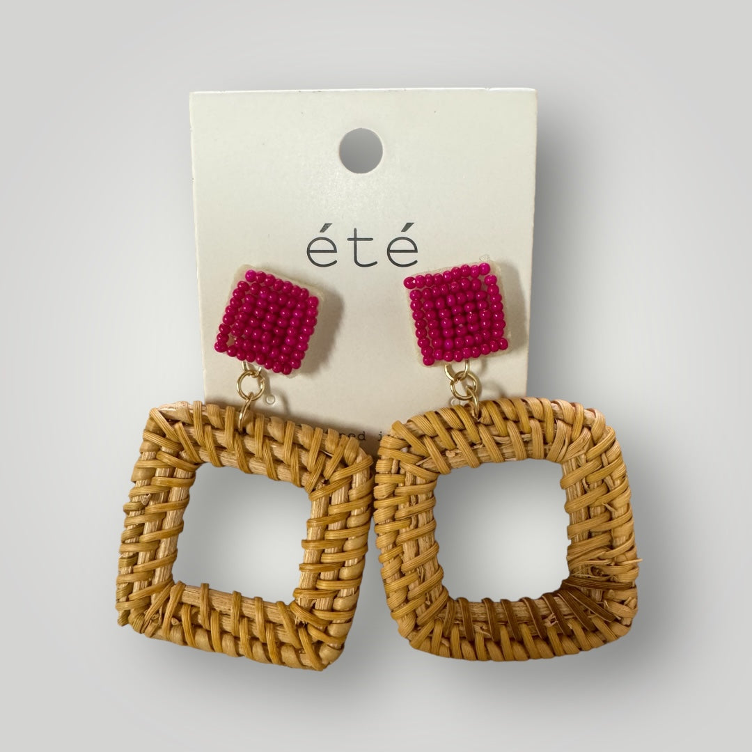 Rattan square hoops