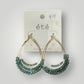 Crystal beaded hoops