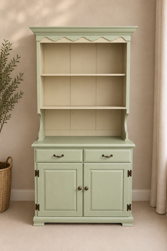 Meet Shirley two piece painted hutch