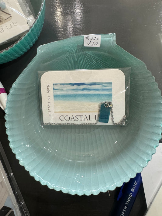 Coastal life glass necklaces