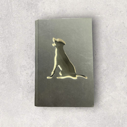 Lab/Retriever cut out book decor