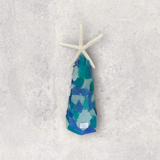 Small Handmade Sea glass Christmas tree