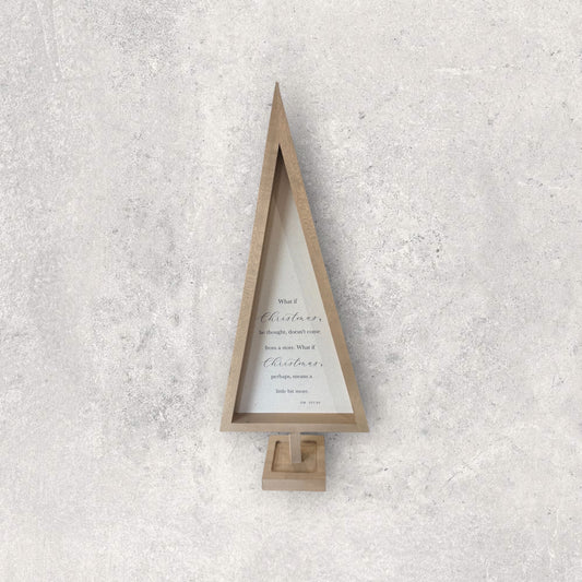 Medium Wood and Canvas tree