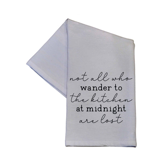 Wander To The Kitchen Gift Cotton Tea Towel - Home Decor