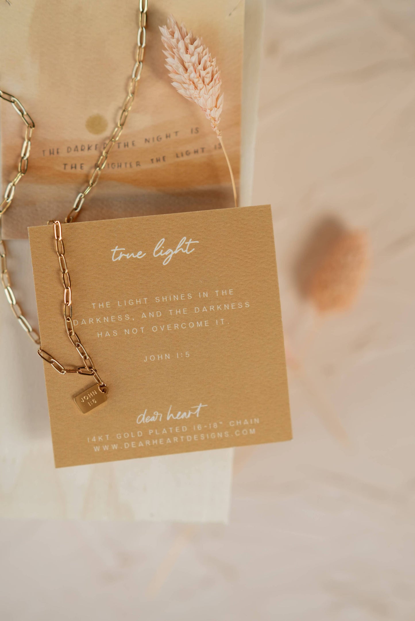 True Light Mini Tag Necklace | Christian Jewelry