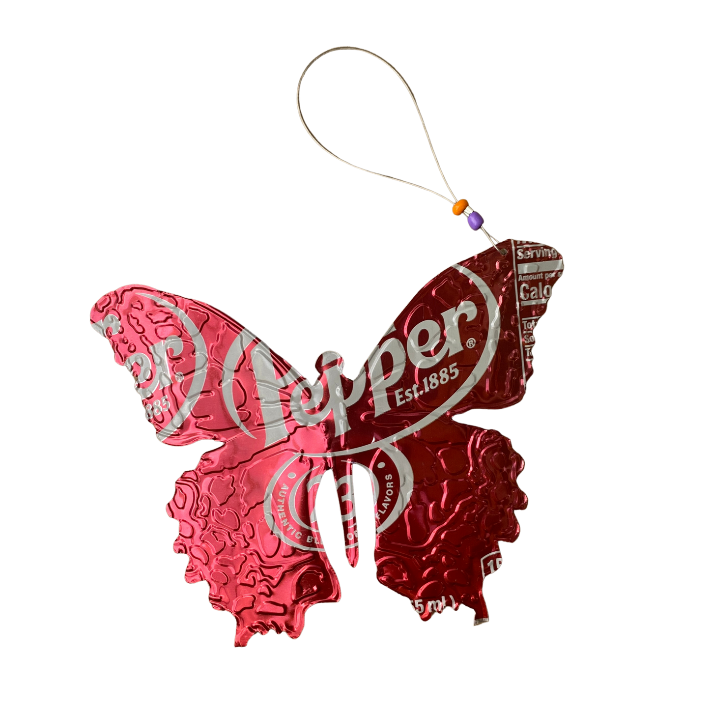 Butterfly Ornament - Upcycled Beverage Can