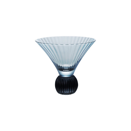 Martini glass blue