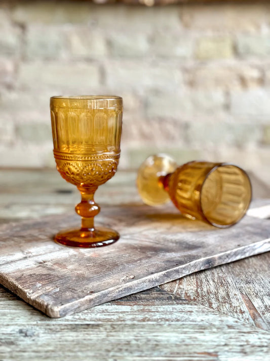 Lyon Amber Goblet