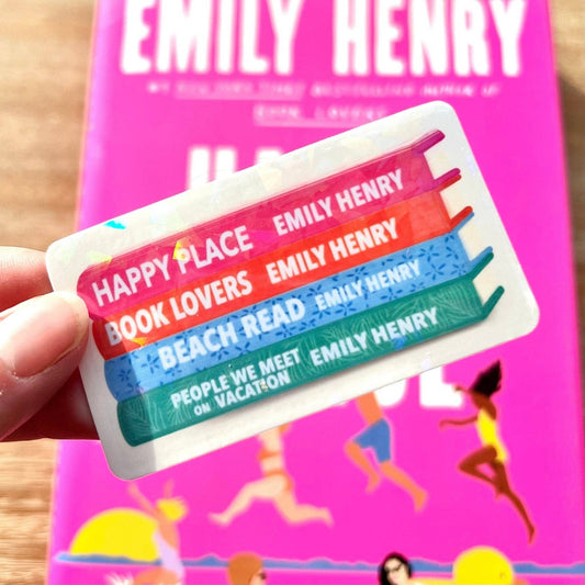 Emily Henry Bookstack Sticker