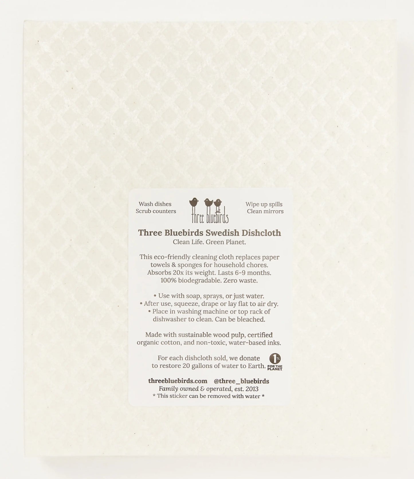 Forest Friends Swedish Dishcloth