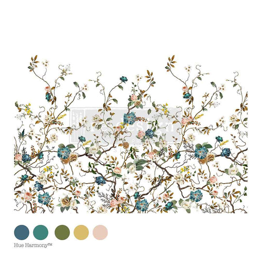 Blue Vine large decor Transfer