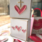 Heart & cross canvas | valentine easter mercy grace sacred