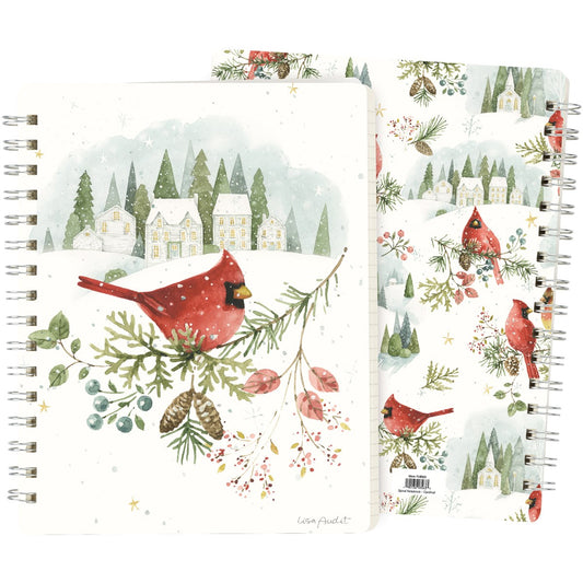 Winter Cardinal Sprial Notebook