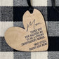 Mom Thank You Heart Mothers Day Gift Heart Ornament Gift Tag